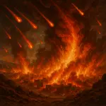 Fire rains down on Sodom and Gomorrah.