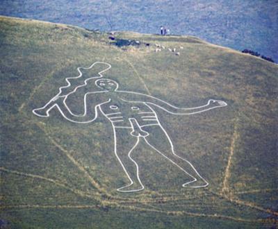 Giants Sketched on Ground