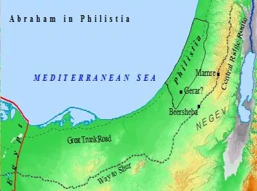 Abraham lived for a time in Philistia, amongst the Philistines.