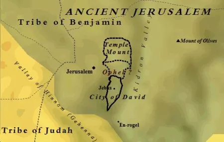 A map of ancient Jerusalem